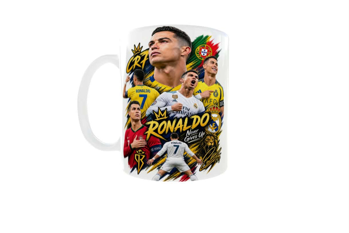 Cristiano Ronaldo 11oz Ceramic Mug – Design 2 | Football Fan Gift