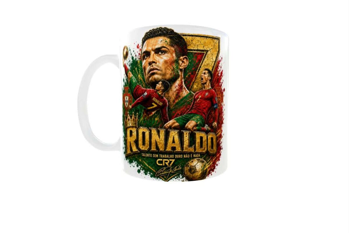 Cristiano Ronaldo 11oz Ceramic Mug – Design 1 | Football Fan Gift